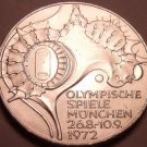 Unc Silver Germany 1972-F 10 Mark~Munich Olympics~Faster Higher Stronger~Free Sh Unc Silver Germany 1972-F 10 Mark~Munich Olympics~Faster Higher Stronger~Free Sh