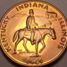 Massive Gem Unc Abraham Lincoln Heritage Trail Bronze Medallion~Free Shipping
