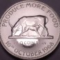 Massive Rare Proof Uganda 1968 FAO Issie 5 Shillings~Incredible~5,000 Minted~F/S