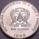 Rare Gem BU Saint Thomas & Prince Island 1998 1,000 Dobras~15,000 Minted~Fr/Ship Rare Gem BU Saint Thomas & Prince Island 1998 1,000 Dobras~15,000 Minted~Fr/Ship