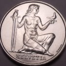 Rare Gem Bu Silver Switzerland 1936-B 5 Francs~Confederation Armament Fund~Fr/Sh Rare Gem Bu Silver Switzerland 1936-B 5 Francs~Confederation Armament Fund~Fr/Sh
