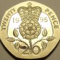Cameo Proof Great Britain 1995 20 Pence~Only 100,000 Minted~Fantastic~Free Ship
