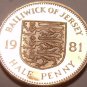 Rare Cameo Proof Jersey 1981 Half Penny~Only 15,000 Minted~Excellent~Free Ship