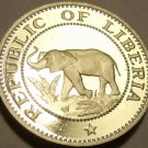 Rare Proof Liberia 1972 5 Cents~Elephant Coin~Only 4,866 Minted~Free Shipping