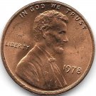 United States Unc 1978-P Lincoln Memorial Cent~Free Shipping