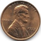 United States Unc 1972-P Lincoln Memorial Cent~Free Shipping