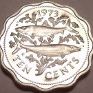 Rare Proof Bahamas 1973 10 Cents~Bone Fish~Only 35,000 Minted~Free Shipping