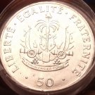 Unc Roll (20) Large Haiti 1991 50 Centimes~Charlemagne Peralte~Double Cannons~FS