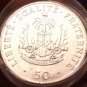 Unc Roll (20) Large Haiti 1991 50 Centimes~Charlemagne Peralte~Double Cannons~FS