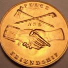 Large Unc George Washington Presidential Medallion~Peace And Friendship~Free Shi