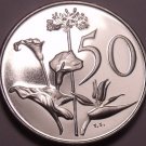 Large Rare South Africa 1969 Proof 50 Cents~12,000 Minted~Flowers~Free Shipping Large Rare South Africa 1969 Proof 50 Cents~12,000 Minted~Flowers~Free Shipping