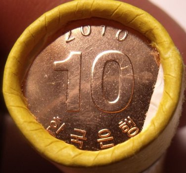 Gem Unc Roll South Korea 2010 10 Won~Dabotab The Pagota Of Many Trearures~Fr/shi