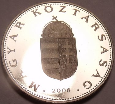 Rare Proof Hungary 2008-BP 10 Forint~Only 4,000 Minted~Minted In Budapest~Fr/Shi