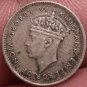 Silver Ceylon 1941 10 Cents~Last Year Ever Minted~Free Shipping*