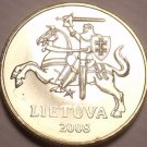 Gem Unc Lithuania 2008 20 Centu~Knight On a Horse~Excellent~Free Shipping
