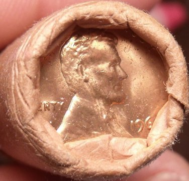 Unc Roll (50) Bank Wrapped United States 1968-P Lincoln Cents~Free Shipping