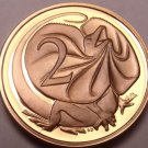 Cameo Proof Australia 1986 2 Cents~Frill Necked Lizard~67,000 Minted~Free Ship