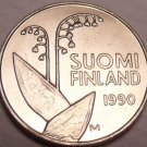 Gem Unc Finland 1990-M 10 Pennia~Penni~Flower pods And Stems~Honeycombs~Free Shi