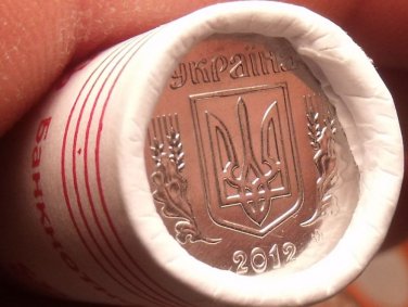 Gem Unc Original Roll (50) Ukraine 2012 1 Kopiyka~Kopek~Excellent~Free Shipping