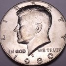 United States Unc 1980-D Kennedy Half Dollar~Free Shipping United States Unc 1980-D Kennedy Half Dollar~Free Shipping