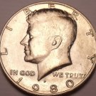 United States Unc 1980-P Kennedy Half Dollar~Free Shipping United States Unc 1980-P Kennedy Half Dollar~Free Shipping