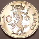Rare Proof Solomon Islands 1977 10 Cents~Ngorieru~Sea Spirit~14,000 Minted~Fr/Sh
