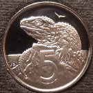 Rare Gem Cameo Proof New Zealand 1992 5 Cents~Only 9,000 Minted~Free Shipping