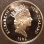 Rare Cameo Proof New Zealand 1992 50 Cents~Only 9,000 Minted~HMS Endeavour~Fr/S