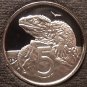Rare Gem Cameo Proof New Zealand 1983 5 Cents~Only 18,000 Minted~Free Shipping