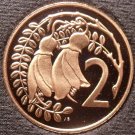 Rare Proof New Zealand 1983 2 Cents~Only 18,000 Minted~Kowhai Leaves~Free Ship