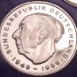Gem Cameo Proof Germany 1975-J 2 Marks~Theodor Heuss~Only 43,000 Minted~Free Shi