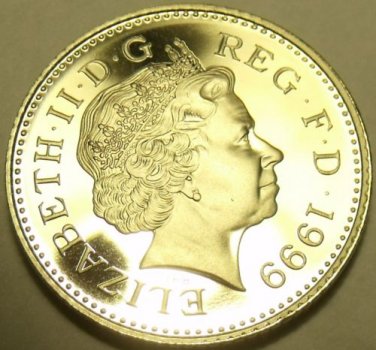 Cameo Proof Great Britain 1999 5 Pence~Only 79,401 Minted~Free Shipping