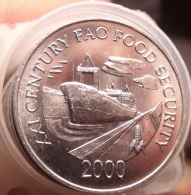 Gem Unc Roll (40 Coins) Panama 2000 F.A.O Issue 1 Centesimo~Panama Canal~Free Sh