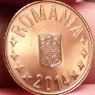 Gem Unc Romania 2014 Ban~See All Our Unc Coins~Free Shipping
