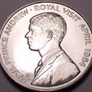 Gem Unc Saint Helena 1984 50 Pence~Royal Visit OF Prince Andrew~Free Shipping