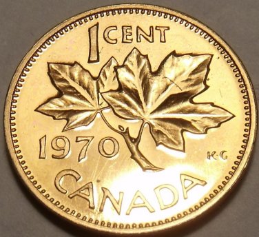 Proof Canada 1970 Maple Leaf Cent~We Have Canadian Coins~Free Shipping
