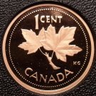 Rare Cameo Proof Canada 2002 Cent~32,642 Minted~50th Anniv Of Coronation~Fr/Ship