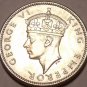 Gem Unc Silver Fiji 1942-S Shilling~King George VI~Sailing Ship~Free Shipping