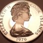 Large Rare Proof Cook Islands 1976 20 Cents~Pacific Triton Shell~18k Minted~Fr/S