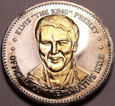 Historic Mint Double Eagle Elvis The King Presley Commemorative Medallion~Fr/Shi