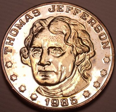 Historic Mint Double Eagle Thomas Jefferson Commemorative Medallion~Free Ship