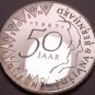Rare Cameo Silver Proof Netherlands 1987 50 Gulden~52,872 Minted~Wedding~Fr/Ship