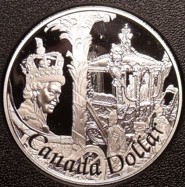 Rare Cameo Silver Proof Canada 2002 Dollar~29,688 Minted~50th Anniv~Free Ship