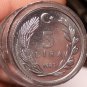 Gem Unc Roll (40 Coins) Turkey 1987 5 Lira Coins~Moon And Star~Free Shipping