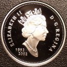 Rare Cameo Silver Proof Canada 2002 25 Cents~21,573 Minted~50th Anniv~Free Ship