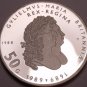 Rare Cameo Silver Proof Netherlands 1988 50 Gulden~William & Mary~35k Minted~F/S