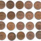 Scarce Unc Roll (20) Large Australia 1963 Half Penny's~Kangaroo~Free Shipping Scarce Unc Roll (20) Large Australia 1963 Half Penny's~Kangaroo~Free Shipping