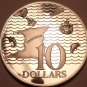 Rare Silver Proof Trinidad & Tobago 1973 $10.00~Only 24,000 Minted~Free Shipping