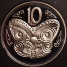 Rare Cameo Proof New Zealand 1985 10 Cents~12,000 Minted~Maori Mask~Free Ship Rare Cameo Proof New Zealand 1985 10 Cents~12,000 Minted~Maori Mask~Free Ship