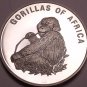 Silver Proof Uganda 2003 1,000 Shillings~Gorilla Eating~Fantastic~Free Shipping